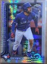 Steward Berroa RC 2025 Topps Chrome #163 Prism Refractor