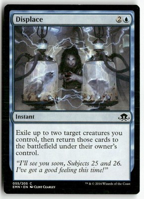 Displace 55 Common Eldritch Moon Magic: The Gathering Lightly Played
