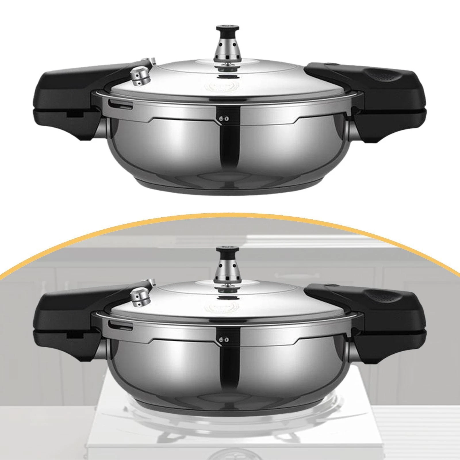 Mini Pressure Cooker Kitchen Soup Stewpot Compact Multipurpose Utensil Rice