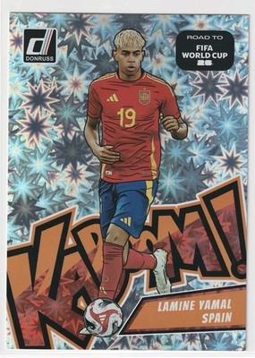 2025-26 Panini Donruss Road to the World Cup Lamine Yamal Kaboom JUMBO Germany 