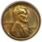 1930 Red Lincoln Wheat Cent Brilliant Uncirculated BU Coin #26074