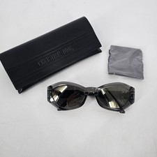 Dior Signature B1U 45A7 Cat Eye Grey Sunglasses 135mm Logo with Case and Cloth