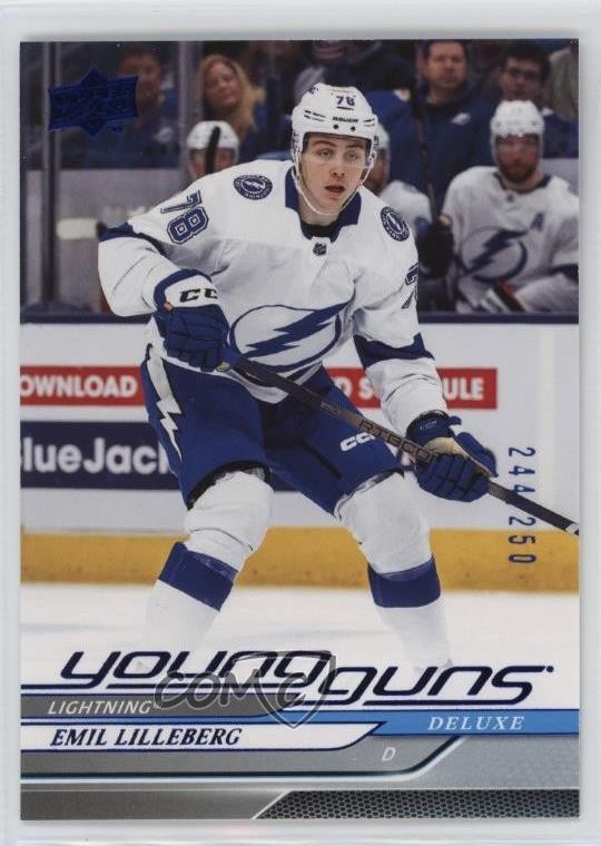 2024-25 Upper Deck Series 1 Young Guns Deluxe /250 Emil Lilleberg #241 Rookie RC