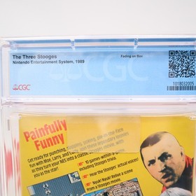 NES Nintendo THE THREE STOOGES - CGC GRADED 7.0 A+ NEW & Factory Sealed +H-Seam!