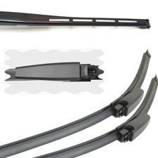 For Bentley Continental 05-26 Front Wipers 22" 22" Flat Aero Wiper Blades Set