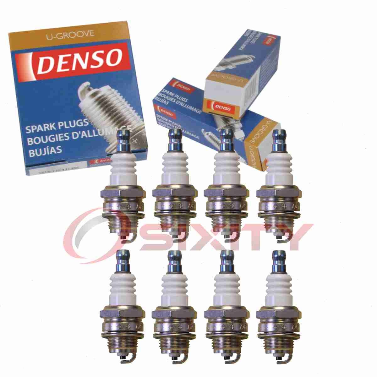 8 pc DENSO 6043 Standard U-Groove Spark Plugs for W22MPR-U 6761 4626 1195 co