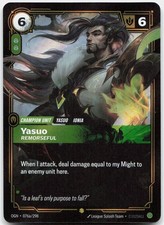 Yasuo - Remorseful (Alternate Art) 076A/298 Origins Showcase Riftbound Foil — live eBay listing