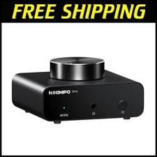 High-Quality Phono Preamp - RCA & 3.5mm Outputs with Eye-Friendly Design