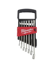 Milwaukee Electric - 7PC Combination Wrench Set Metric Red/Silver