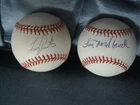 Baltimore Oriole sweetspot signed ROA baseballs Larry Sheetz, Tim Nordbrook guar