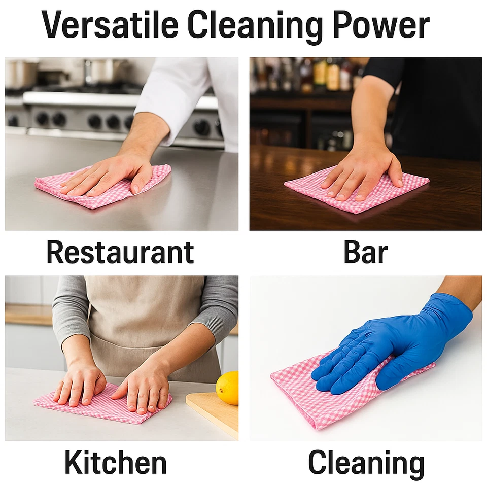 Полотенца для общественного питания Metro Source 13x23 Pink Diamond 200 карат многоразовые чистящие салфетки - Изображение 3 из 4