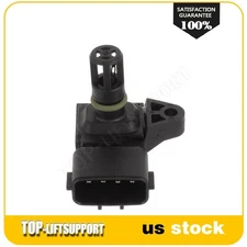 MAP Air Intake Pressure Sensor For 2007 Dodge Ram 2500 3500 6.7L 2897333 Black