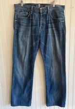 7 For All Mankind Standard Straight Leg Jeans Medium Wash