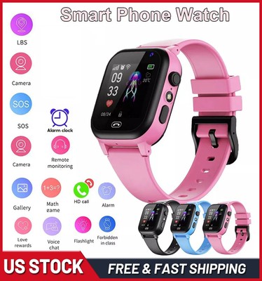 Kids Smart Watch GSM SIM SOS Call Phone Game Watches Boys Girls Children Gift US