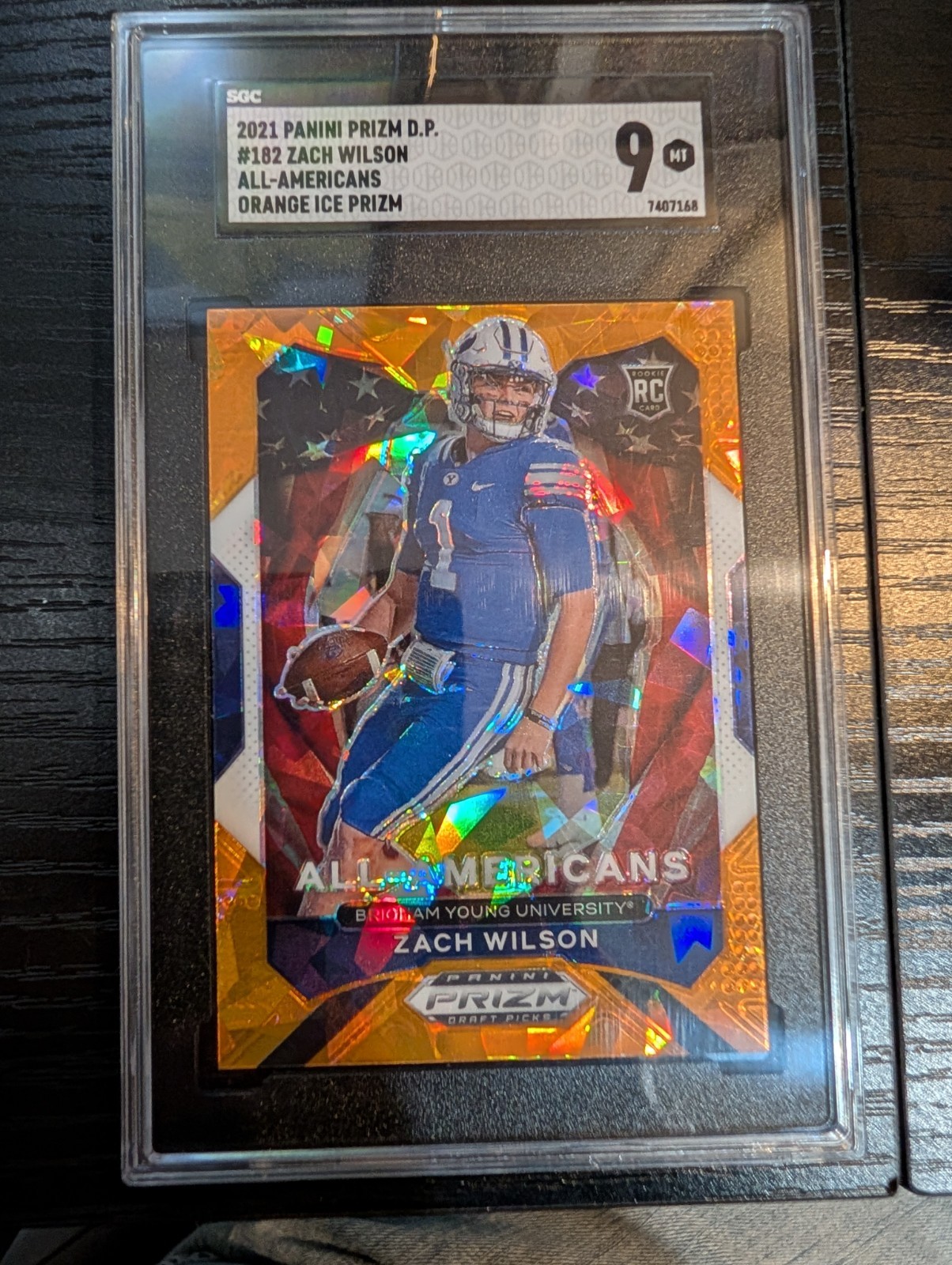 2021 Panini Prizm Draft Picks Zach Wilson Rookie QB BYO #182 All Americans RC