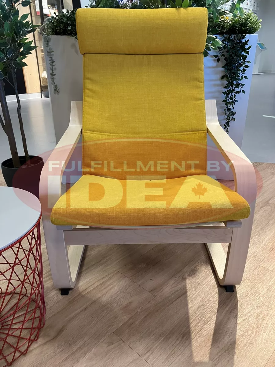 POÄNG Chair cushion, Skiftebo yellow - IKEA