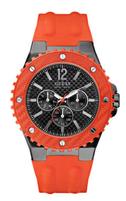 guess orange watch