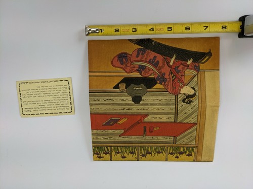 Vintage Collectible Japanese Zemliya Wagami Rice Paper Billfold Wallet ASIAN Yen - Picture 2 of 9