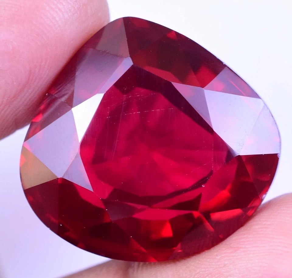 67.50 Ct Natural Mozambique Blood Red Ruby Certified Stunning Pear Cut Gemstone - Image 4 of 4