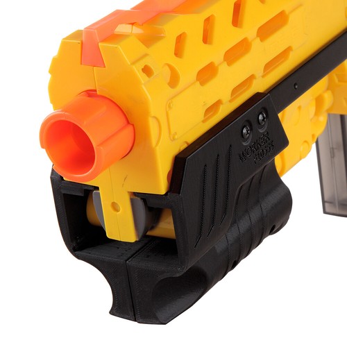 Worker MOD F10555 Pump Grip Kit Standard 3D Print for Nerf LongShot Modify Toy - Picture 4 of 10