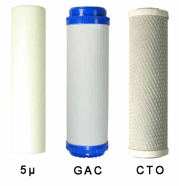 3 Stufige Filteranlage Wasserfilter Untertisch PP, CTO, GAC mit Wasserhahn US-3 - Bild 4 von 4