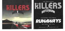 THE KILLERS Rare VINTAGE 2012 PROMO STICKER 4x4 for Battle Born CD MINT USA