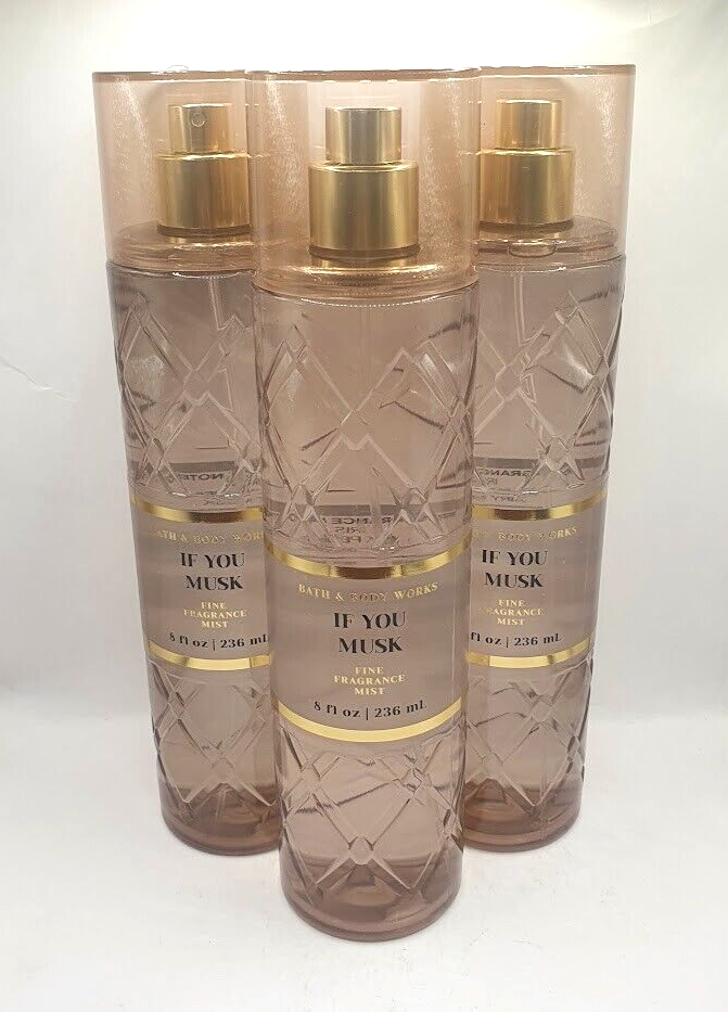 BATH AND BODY WORKS IF YOU MUSK BODY MIST FL OZ (SET OF 3)