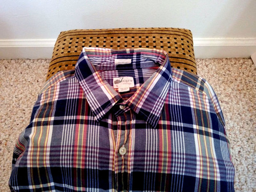 Robe Rayée Rouge Et Bleu J Crew Factory - Taille XXS - Longueur Genoux - Neuf Sans étiquettes