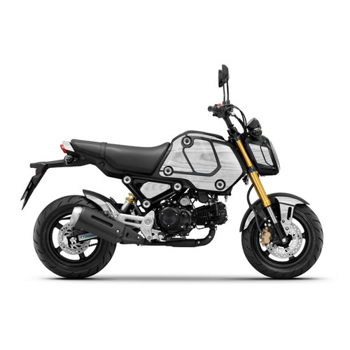Exterior Graphic Wrap Sticker For Honda GROM MSX125 2021-2023 22 Zebrawood White