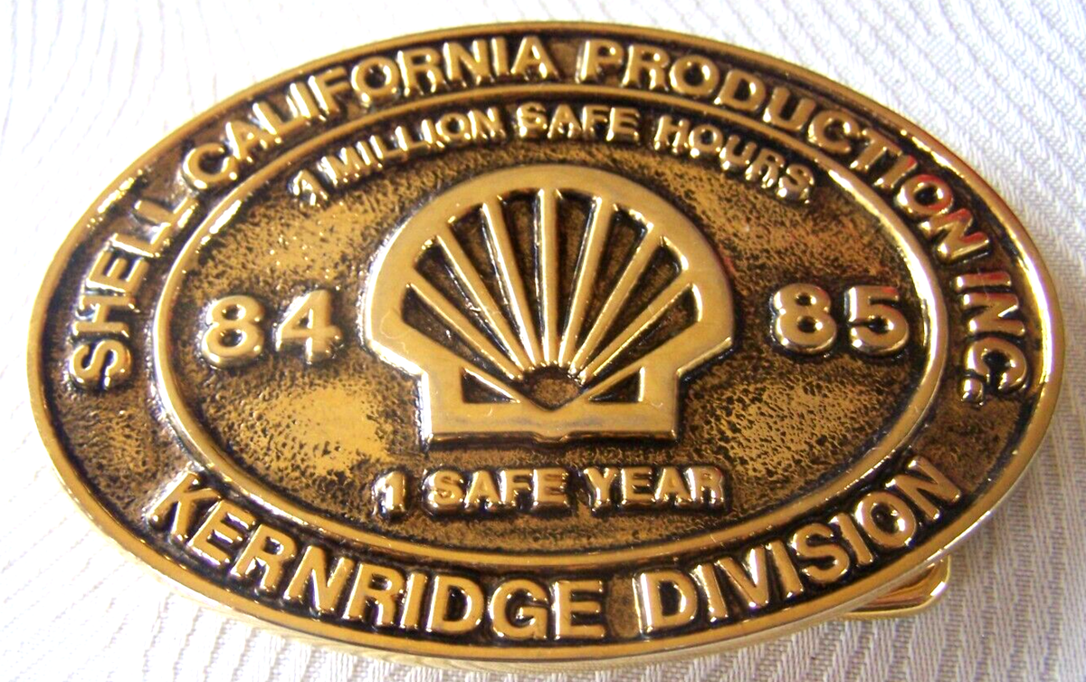 1984/85 Shell Oil California 1,000,000 Safety Man Hours Kernridge