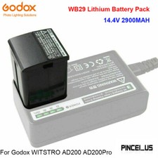 Godox WB29 Li-ion Battery Pack 14.4V 2900MAH For Godox WITSTRO AD200 AD200Pro