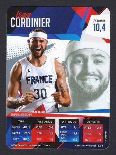 2023 SLAM DECK - NAZIONALE FRANCESE BASKET - EDIZIONE NATALE / SERIE - Picture 6 of 52