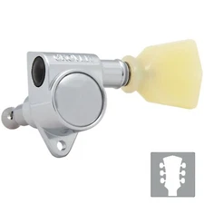 NEW Grover Rotomatic 3x3 Tuners Keystone Buttons Keys Fits Gibson® 102 - CHROME