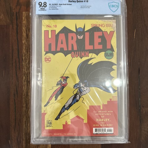 HARLEY QUINN #18🔥CBCS 9.8 NM/M🔥Ryan Sook Variant🔥Batman #1 Homage🔥
