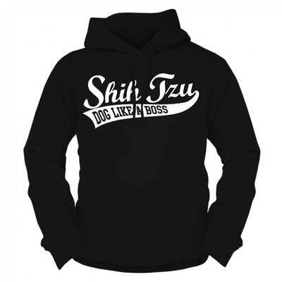 Herren Kapuzenpullover Shih Tzu Hunde Logo Schriftzug Grösse S bis 5XL dog