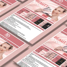 Sleek Minimalist Cosmetic Store Design + Mobile-Tablet Friendly Listing Template