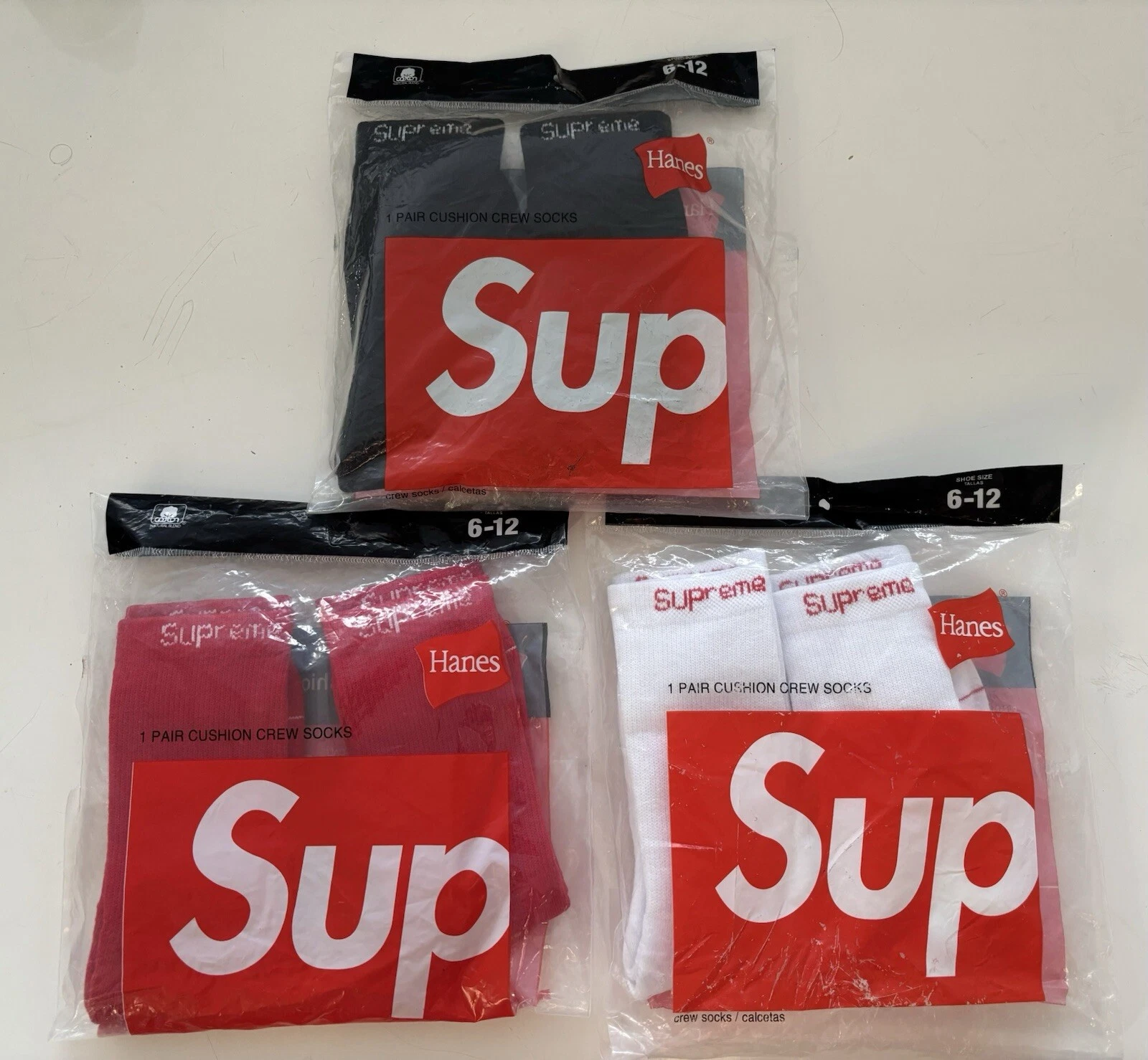 Lot de 4 paires de chaussettes Supreme