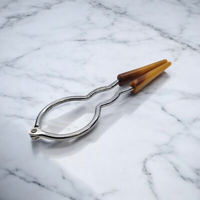 Vintage Jar Lid Opener Butterscotch Bakelite Handles USA Kitchen Tool Gadget MCM