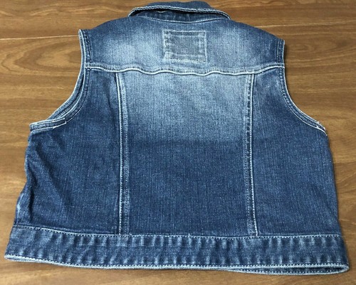Girls Justice Denim Vest Size 12 - Picture 4 of 4