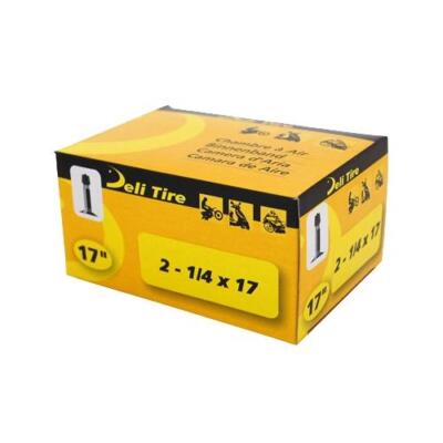 Chambre à Air Deli 2.25-18 - Pour Mobylette Valve Schrader Droite Neuve