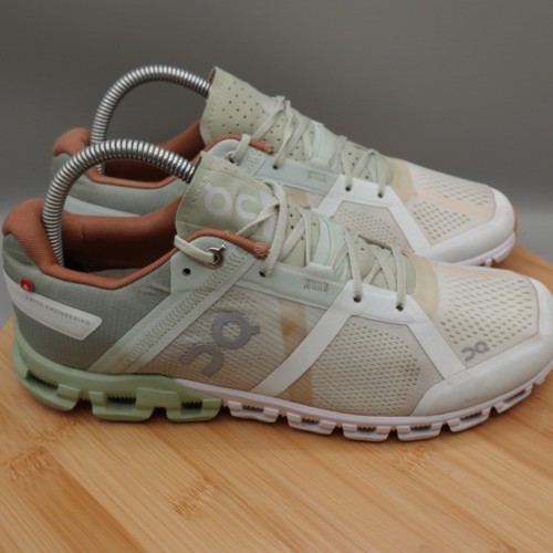 ON Cloud Cloudflow W Sz 8.5 Aloe White Running Sneaker Performance Shoes Helion - 第 3/11 張圖片
