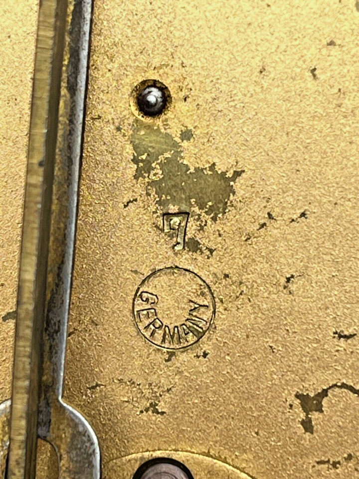 Antique Project Round Wood Clock, German 7 Movement. (0142) eBay