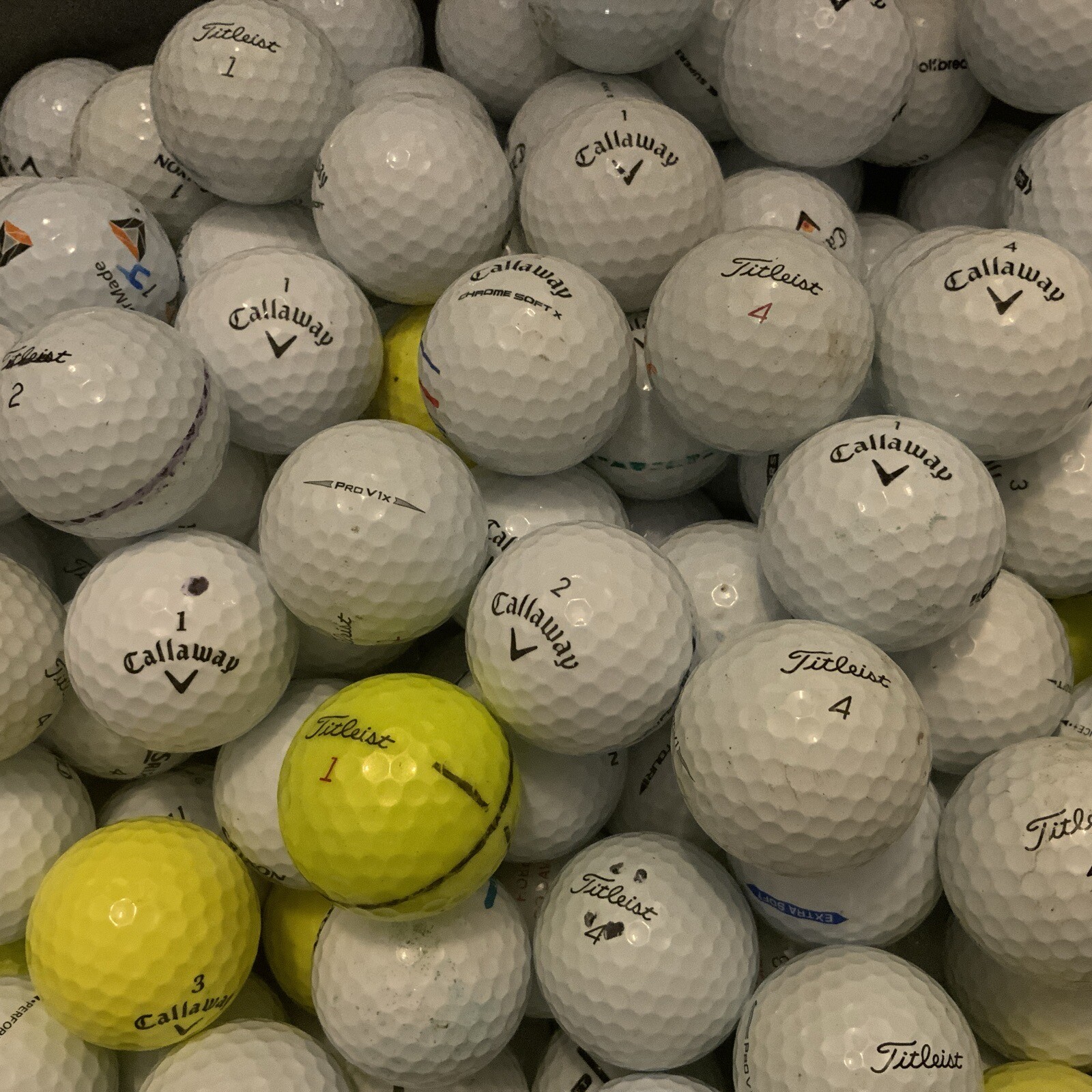 180 PREMIUM GRADE A/B GOLF BALLS (TITLEIST CALLAWAY TAYLORMADE SRIXON