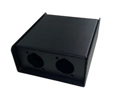 PROCRAFT PB2-2X2X-BK Steel Project Box 4 1/2" x 3-3/4" x 1 5/8" w/4 "D" Punches