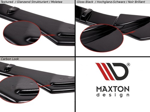 Labio de alerón Cup enfoque frontal V.2 para Skoda Octavia RS Mk3 FL negro brillante - Imagen 7 de 7