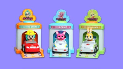 Pinkfong Wonderstar Shooting Car Figure Korean Action Toy Hogi