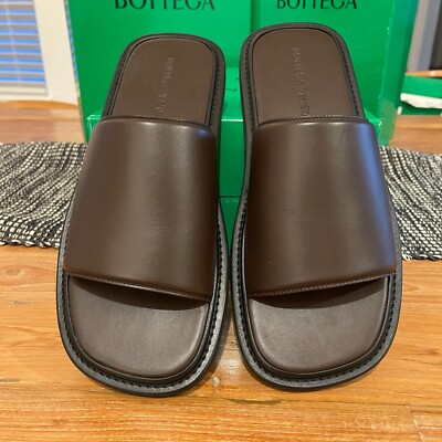 サンダル・ミュール Bottega Veneta Brown Leather Parco Slippers Leather mules in brown - Bottega Veneta | Mytheresa