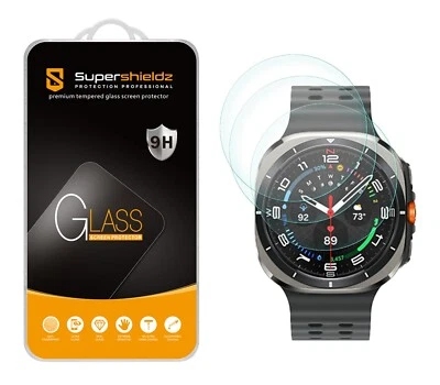 SUPERSHIELDZ 3X Tempered Glass Screen Protector for Samsung Galaxy Watch Ultra 47mm