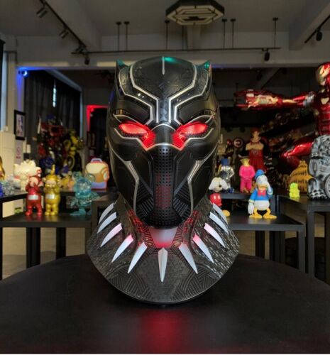 Original Killerbody 1/1 Captain America Black Panther Wearable Helmet Super COOL - Picture 3 of 13