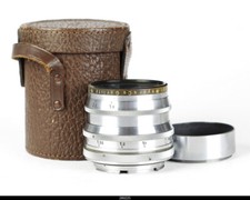 Hugo Meyer Co Gorlitz 1.9/10cm 100mm w/ Orginal Case Hood for Exakta 66